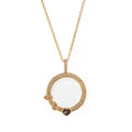 Floating Locket Pendant Necklace - Transparent Locket Necklace Style C [1ZGU7E2K]