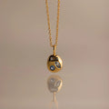 Birthstone Pendant Necklace - March Necklace [3550HE9K]