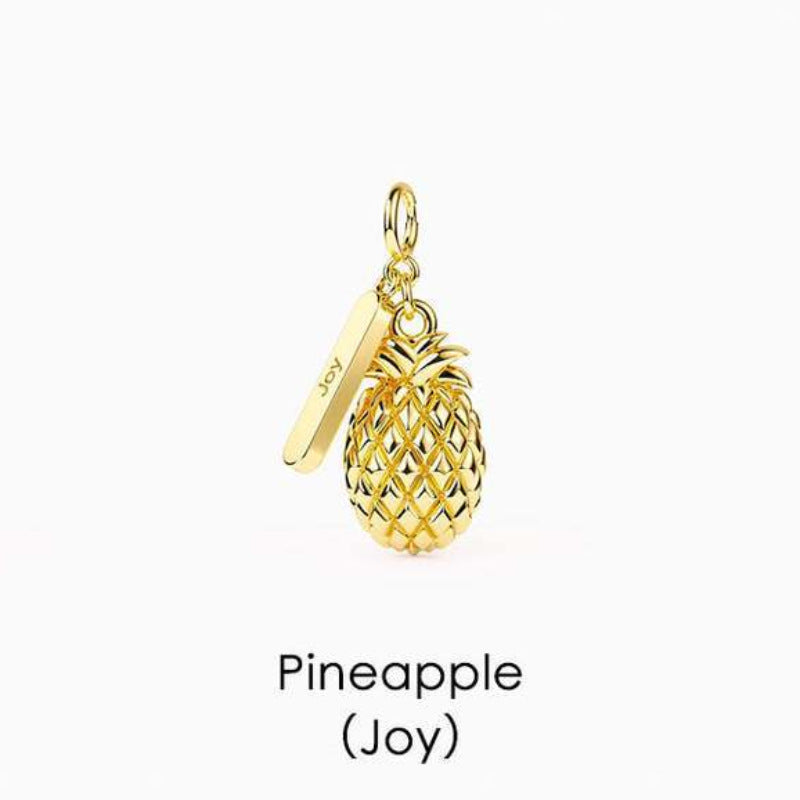 Tropical Fruit Pendant Necklace - Pineapple [7IJ0LRZR]