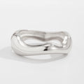 Reid Irregular Water Drop Cuff - Silver Tone (Style 03) [FJ7HKQYZ]
