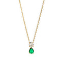 Birthstone Pendant Necklace - May (Clear) [LGZ8LA17]