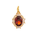 Birthstone Pendant Necklace - January Pendant [5Y3Z6W4M]