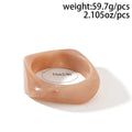 Glossy Geometric Bangle Bracelet Set - Milk Tea [MSAEPF6I]