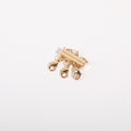 Layered Magnetic Necklace Clasp - Gold 3-Spacer Clasp [VU4103OE]