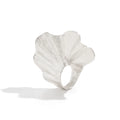 Missy Jewelry - Ashanti Sculptural Pleated Statement Ring - Silver Color
