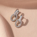 Nirvi Geometric Twist Ear Cuff - Silver Double-Layer Ear Cuff [XSGDK9YG]