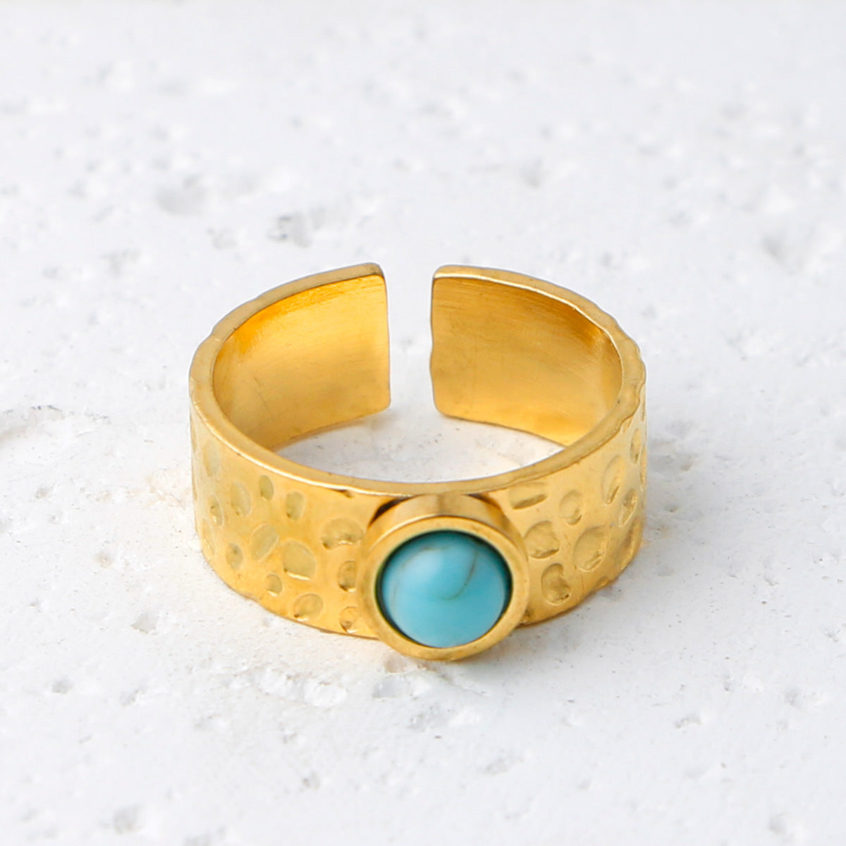 Thais Gold Statement Open Ring - Gold (Style 13) [QIXDSNLS]