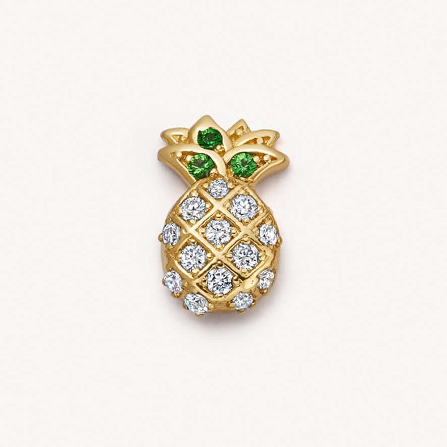 Floating Charm Locket Necklace - Pineapple (Single Charm) [WEBOVVZL]