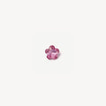 Openable Heart Locket Pendant Necklace - Pink Flower CZ Charm [QKRJ0NG9]