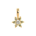 Gisselle Dainty Birthstone Necklace - Small Flower August Pendant [ISJ2BEOI]