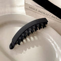 Mirella Frosted Ponytail Clip - Black Small (9.6cm) [IV9EAXYK]