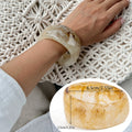 Jovanna Marbled Statement Bangle - Off-White [QBSJI0KL]