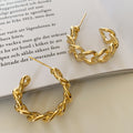 Esmee Crowned Chain Drop Earrings - Gold [9HI1B1R0]