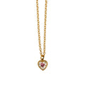 Ayelen Painted Pendant Necklace - Printed Heart Necklace [S2F2E8O8]