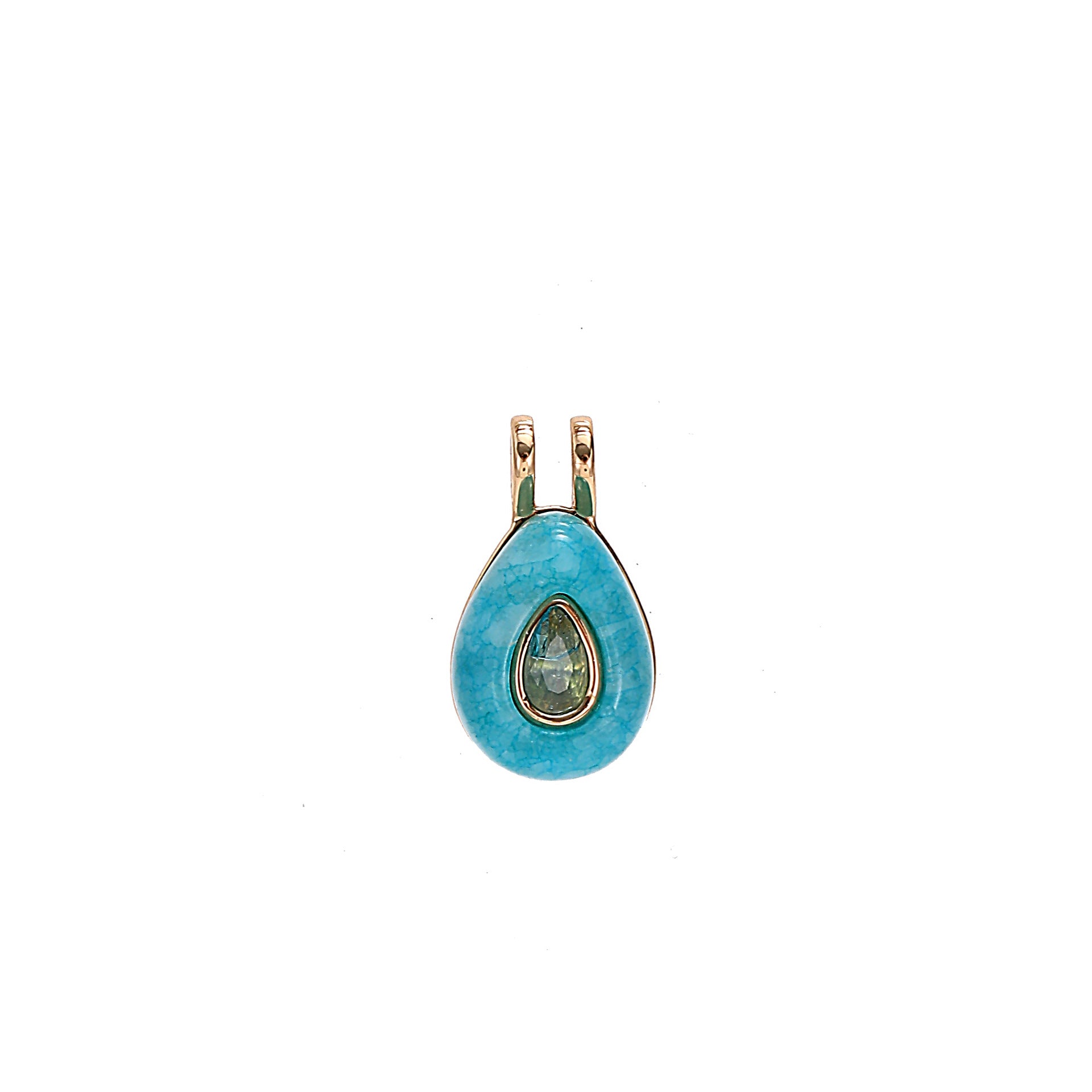 Naudia Zircon Birthstone Necklace - March (Natural Stone Pendant) [XM2QQZ36]
