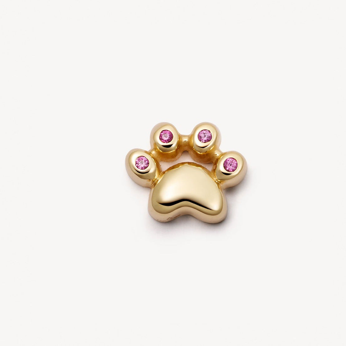 Floating Charm Locket Necklace - Cat Paw (Single Charm) [K57PMTHF]