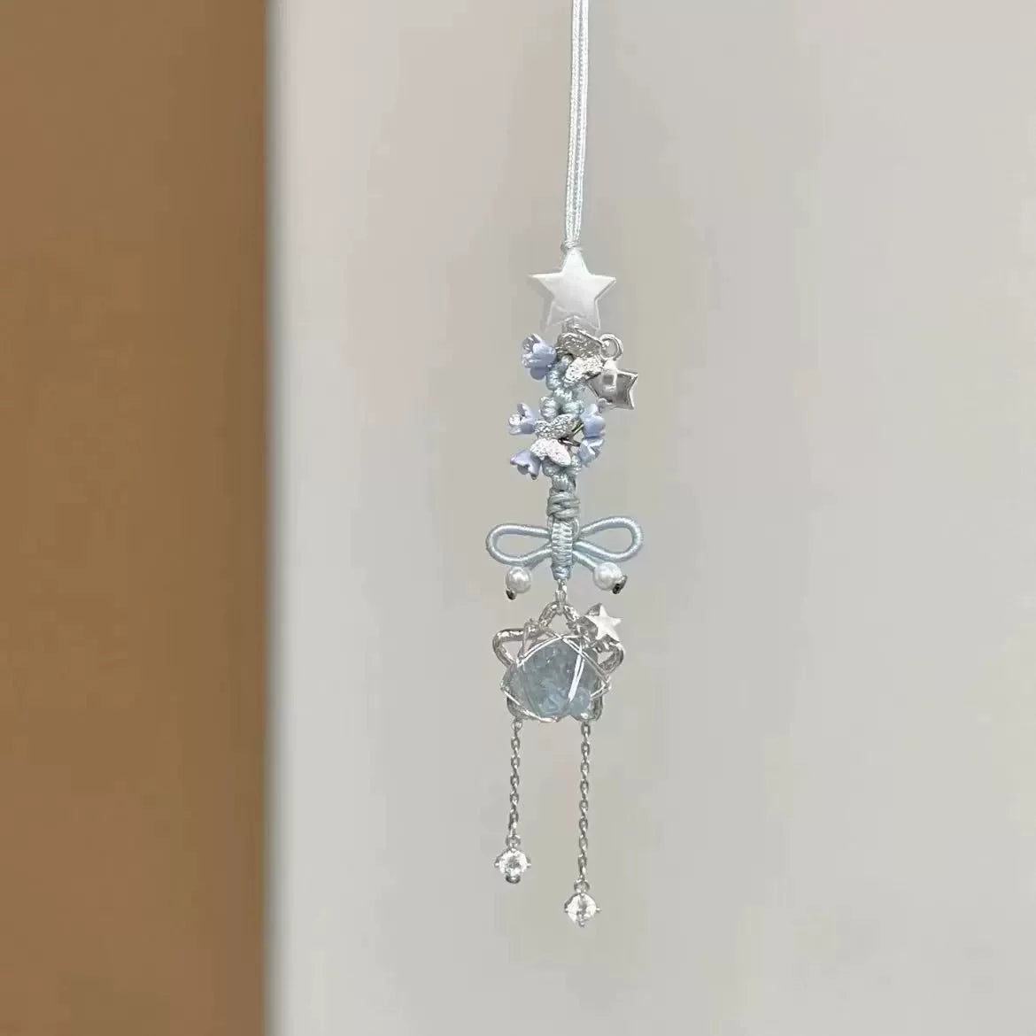 Blue Star Braided Rope Charm - Blue Star Charm [E35YD8U2]