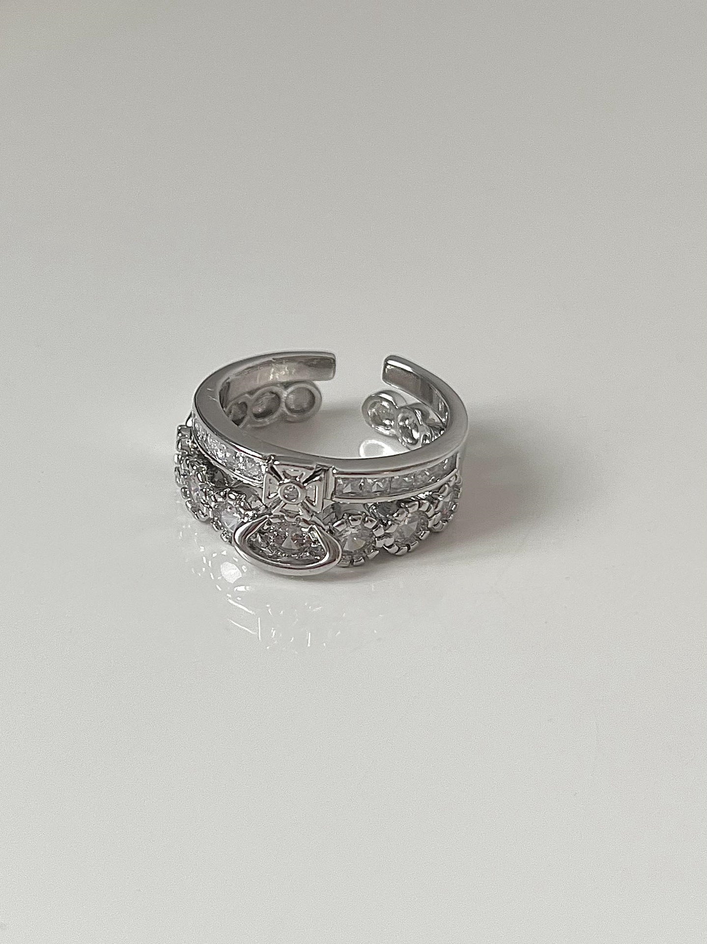 Emilee Celestial Saturn Ring - Silver [581R21LG]