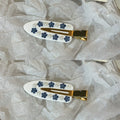 Malika Acetate Hair Clip - Blue Flower - 2pcs