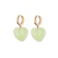 Damiya Jelly Heart Necklace - Green Earrings [RJLMHKZA]
