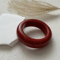 Irregular Marble Pattern Resin Bangle - Red Swirl [CTQ4Y32D]