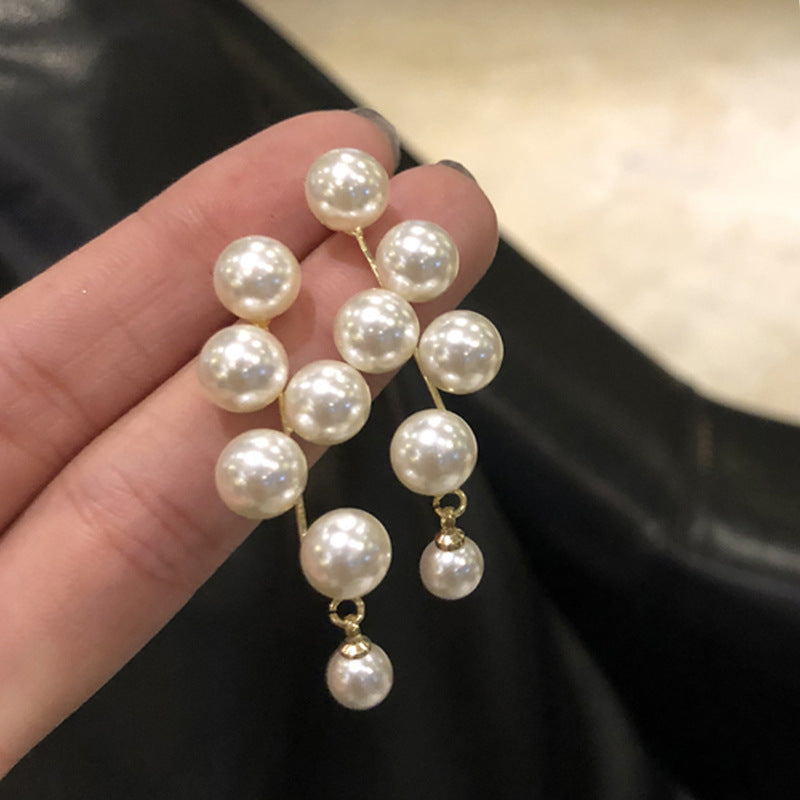 Dyani String Pearl Earrings - Style 1 [YW0USEQC]