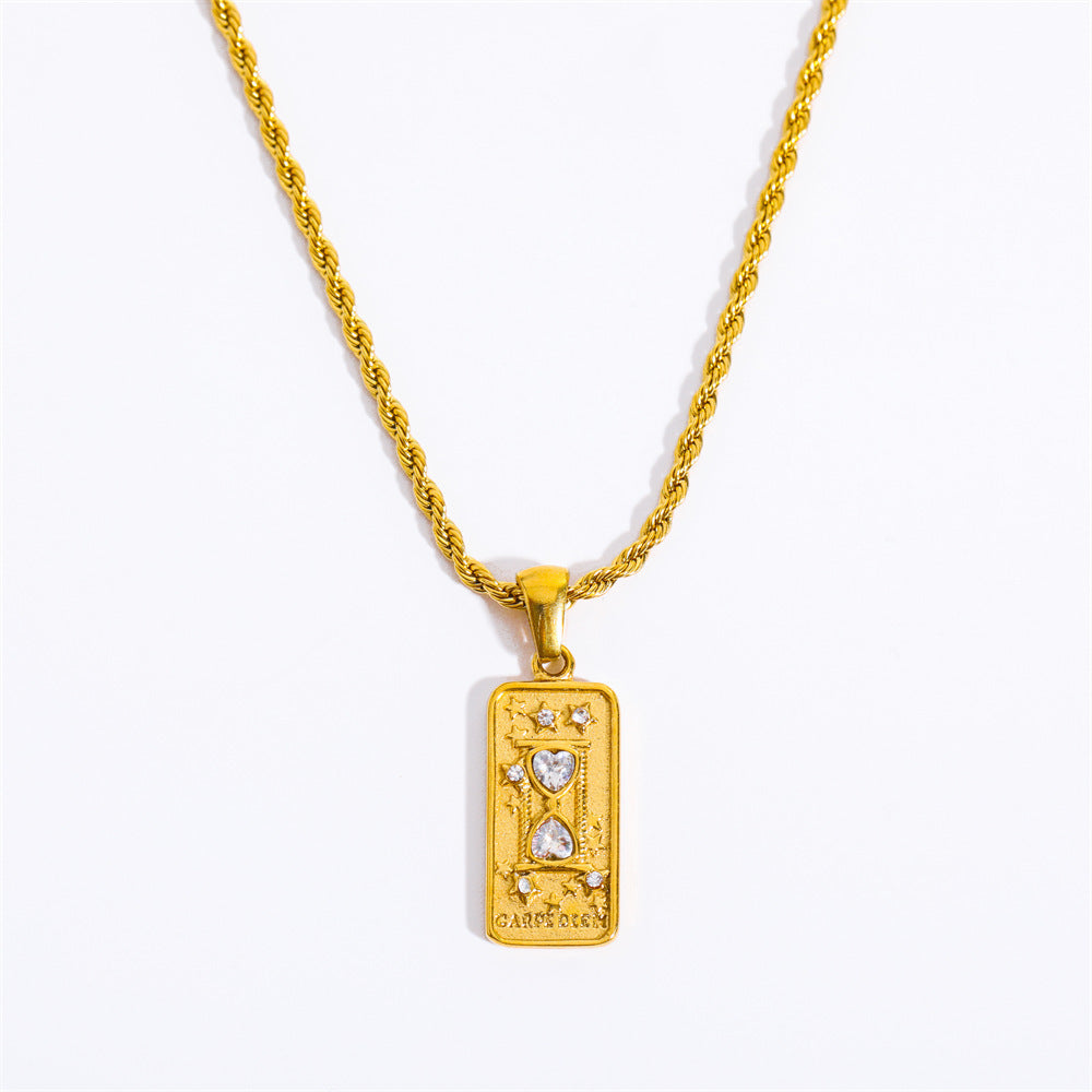 Celestial Relief Pendant Necklace - Strength [FSYEA62B]