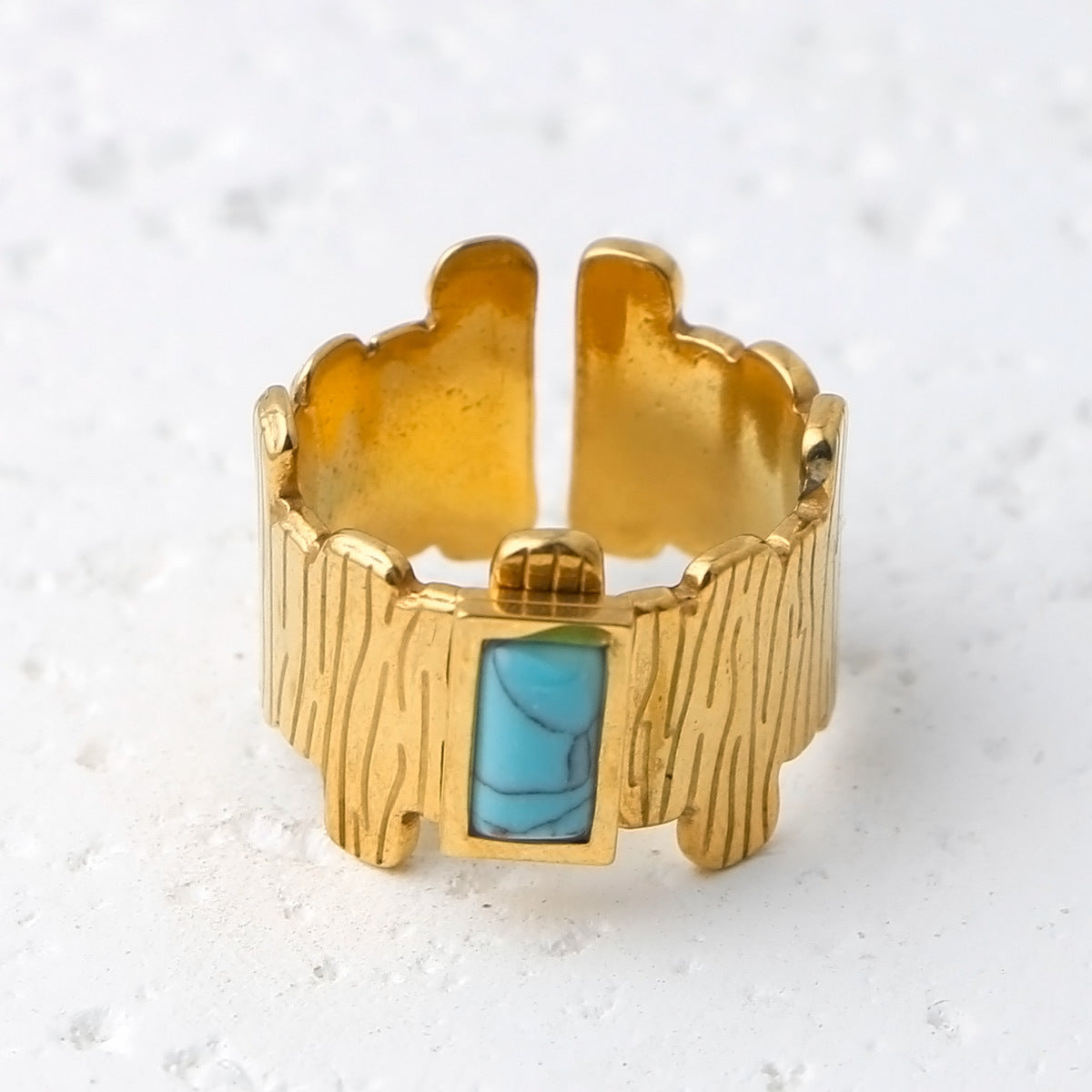 Thais Gold Statement Open Ring - Gold (Style 11) [HHP70LRF]