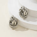 Janel Coiled Metal Earrings - Silver [63VSEY0T]