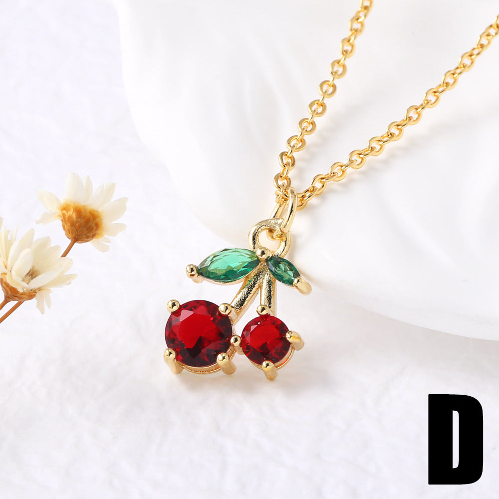 Karol Cherry Pendant Necklace - Style 4 [IQFI9ZR5]