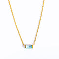 Bree Dainty Birthstone Necklace - March [I81SWS3K]