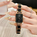 Square Dial Minimalist Watch - Black [QFQLKFGD]