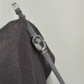 Oval Dial Leather Strap Watch - Gray (Silver Frame) [HFDANI66]