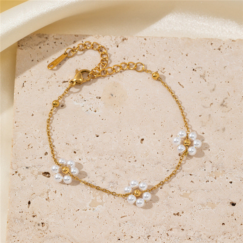Adelle Floral Charm Jewelry Set - Bracelet A [4IYWGN9R]