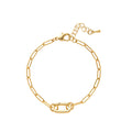 Makayla Gold Charm Jewelry - Adjustable Chain Bracelet Style 3 [6FTOQB11]