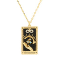 Erynn Gold-Plated Tarot Necklace - The Magician [FNJP5IRG]