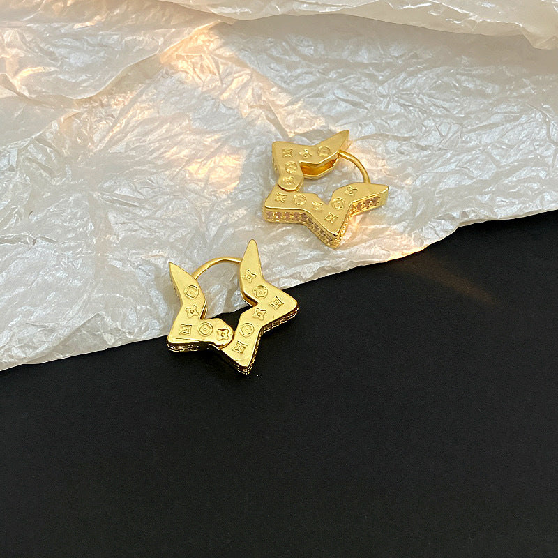 Vivi Star Huggie Earrings - Gold Huggie Earring [ZQV55TEU]