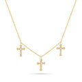Triple Cross Pendant Necklace - Triple Pendant Necklace [S6Z9WJBZ]