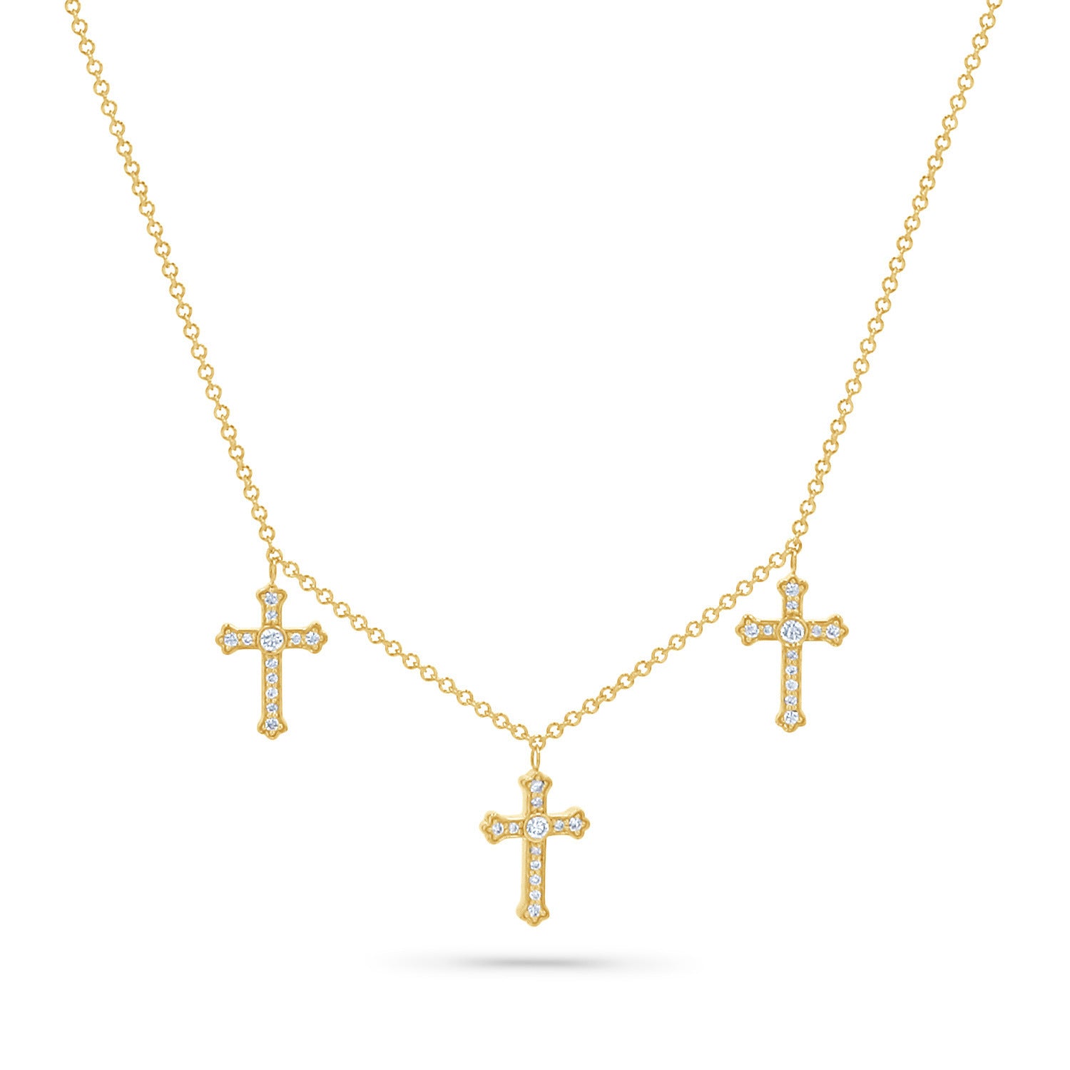 Triple Cross Pendant Necklace - Triple Pendant Necklace [S6Z9WJBZ]