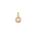 Gisselle Dainty Birthstone Necklace - Round June Pendant [1UEFMN66]