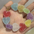 Damiya Jelly Heart Necklace - Colorful Bracelet [GHNKJF9Q]