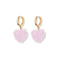 Damiya Jelly Heart Necklace - Purple Earrings [U5AUUQCD]