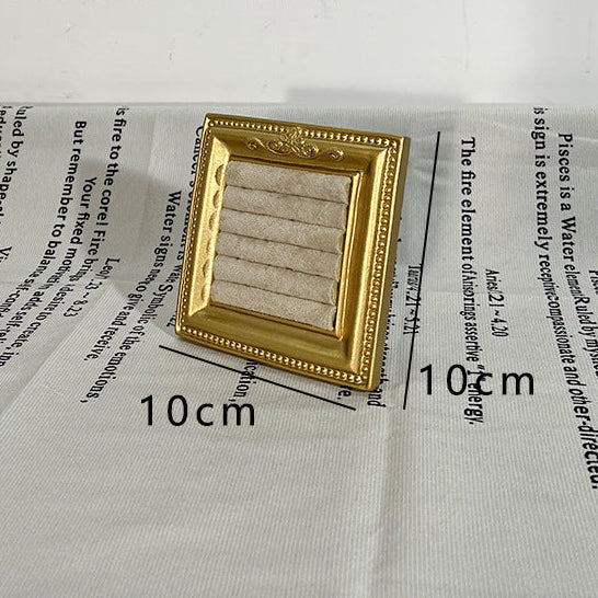 Taylah Jewelry Display Essentials - Ring Tray (10cm, Beige) [EIPGD2R3]