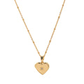 Butterfly Shell Locket Necklace - Heart Necklace (O-Chain) [UY0MPPP1]