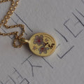 Dallas Dainty Floral Necklace - Pink Flower Necklace [62MQVR52]