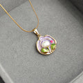 Zarah Monet Garden Necklace - Purple Tulip Necklace [F4JMNEAR]