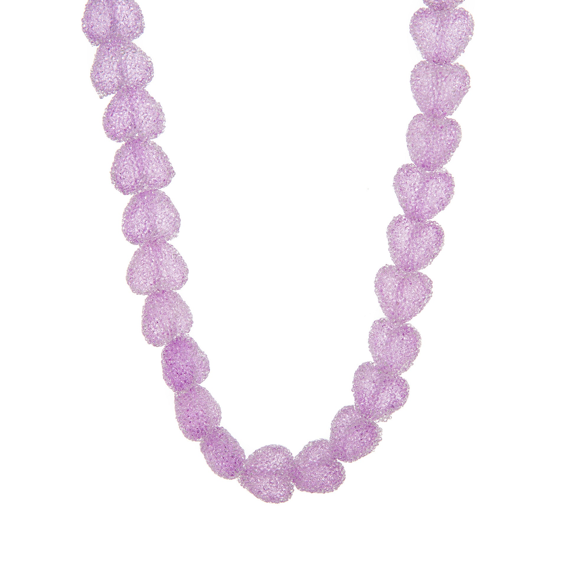 Colorful Heart Resin Pendant Necklace - Purple Necklace [Z58J5RP5]