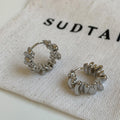 Katelynn Irregular Geometric Earrings - Silver [LF4TU0P2]