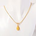 Layered Water Drop Pendant Necklace - November [SFZD64L8]