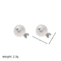 Baroque Pearl Fish Pendant Necklace - Silver Fish Stud Earrings [TDFGKHSM]